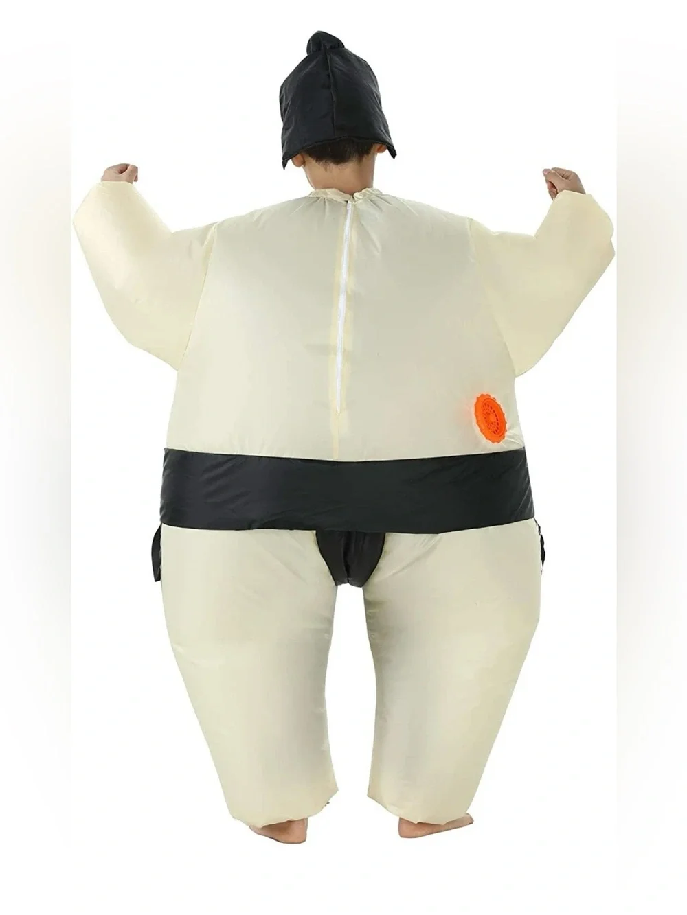 Inflatable Sumo Wrestler Kids Costume - Cream and Black